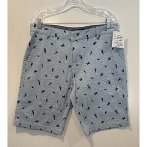 NWT OP‎ Ocean Pacific Lobster Crab Printed Twill Shorts Mens Size Medium (1953)